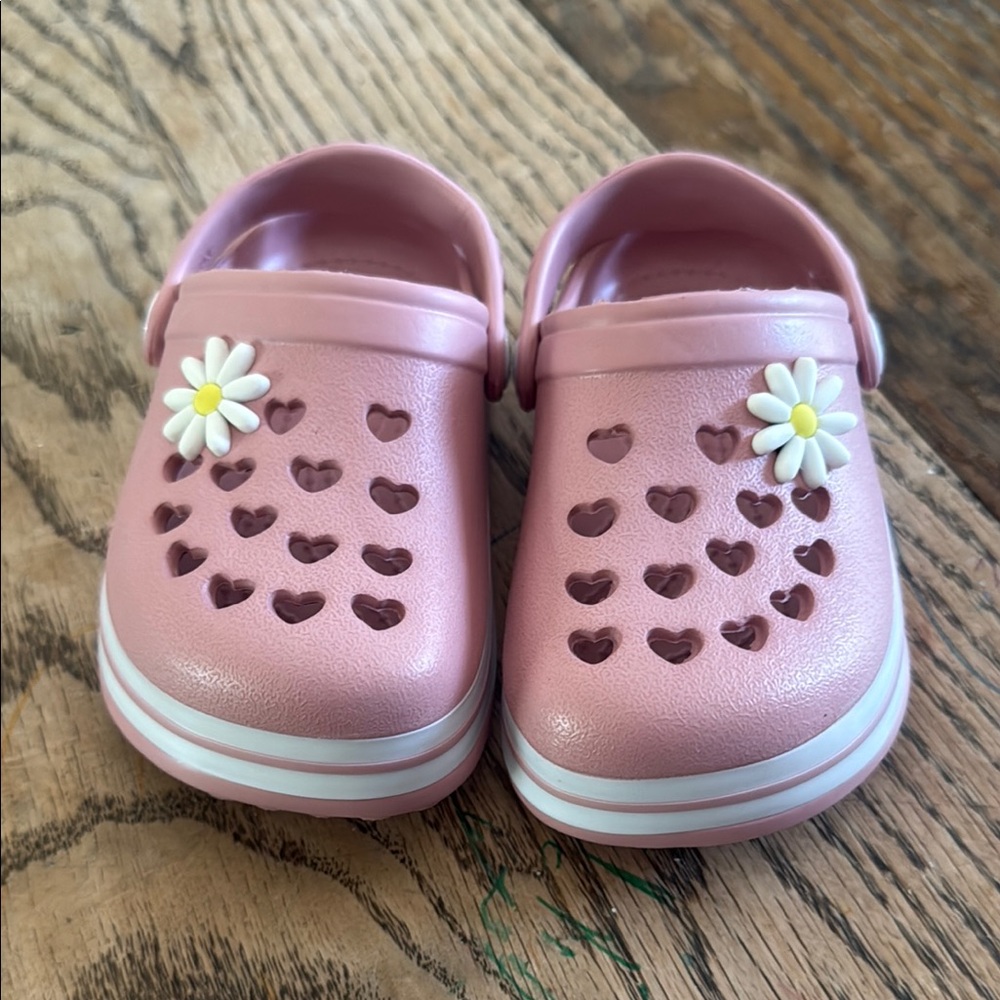 Pink Koala brand Kids Shoes with Heart Cutouts